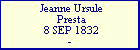 Jeanne Ursule Presta