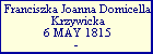 Franciszka Joanna Domicella Krzywicka