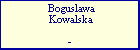 Boguslawa Kowalska