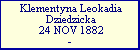 Klementyna Leokadia Dziedzicka