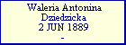 Waleria Antonina Dziedzicka