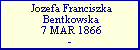 Jozefa Franciszka Bentkowska