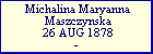Michalina Maryanna Maszczynska
