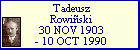 Tadeusz Rowi�ski