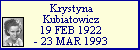 Krystyna Kubiatowicz