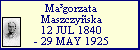 Magorzata Maszczyska